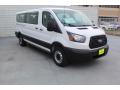 Front 3/4 View of 2019 Ford Transit Passenger Wagon XL 350 LR Long #2