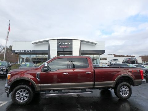 Bronze Fire Ford F350 Super Duty Lariat Crew Cab 4x4.  Click to enlarge.