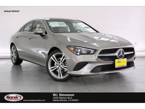 Mojave Silver Metallic Mercedes-Benz CLA 250 Coupe.  Click to enlarge.