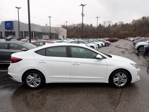 Quartz White Pearl Hyundai Elantra Value Edition.  Click to enlarge.