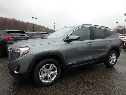 Satin Steel Metallic GMC Terrain SLE AWD.  Click to enlarge.