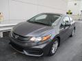 Front 3/4 View of 2015 Honda Civic LX Coupe #9