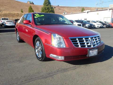 Crystal Red Tintcoat Cadillac DTS Luxury.  Click to enlarge.