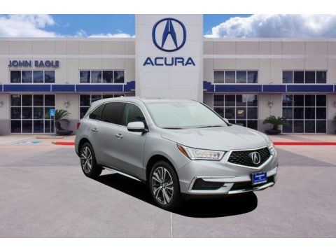 Lunar Silver Metallic Acura MDX Technology AWD.  Click to enlarge.