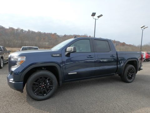 Pacific Blue Metallic GMC Sierra 1500 Elevation Crew Cab 4WD.  Click to enlarge.