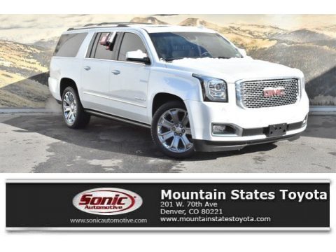 White Frost Tricoat GMC Yukon XL Denali 4WD.  Click to enlarge.