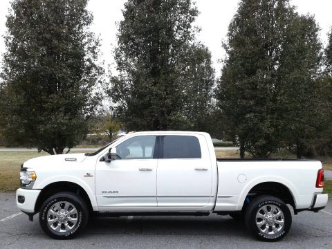Pearl White Ram 2500 Limited Crew Cab 4x4.  Click to enlarge.