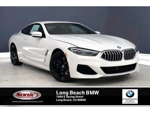 Alpine White BMW 8 Series 840i Coupe.  Click to enlarge.