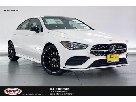 Polar White Mercedes-Benz CLA 250 Coupe.  Click to enlarge.