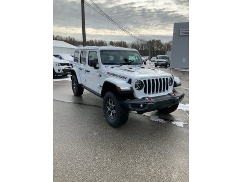Bright White Jeep Wrangler Unlimited Rubicon 4x4.  Click to enlarge.