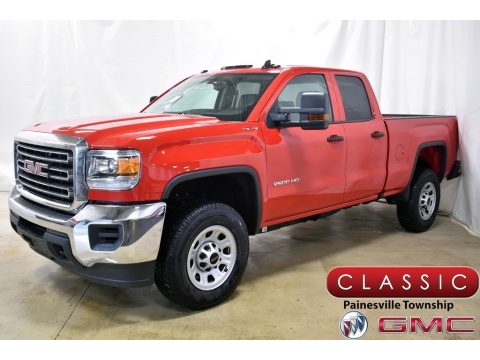 Cardinal Red GMC Sierra 2500HD Double Cab 4WD.  Click to enlarge.