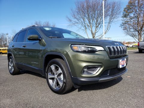 Olive Green Pearl Jeep Cherokee Limited 4x4.  Click to enlarge.