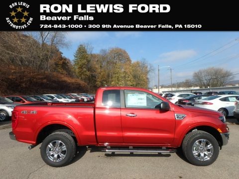 Hot Pepper Red Metallic Ford Ranger XLT SuperCab 4x4.  Click to enlarge.