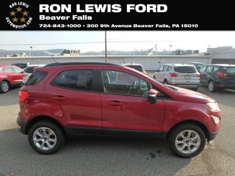 Ruby Red Metallic Ford EcoSport SE 4WD.  Click to enlarge.