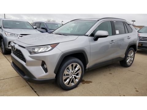 Silver Sky Metallic Toyota RAV4 XLE Premium AWD.  Click to enlarge.