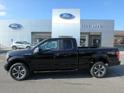 Agate Black Ford F150 STX SuperCab 4x4.  Click to enlarge.
