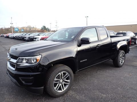 Black Chevrolet Colorado WT Extended Cab 4x4.  Click to enlarge.
