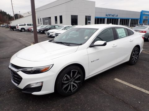 Summit White Chevrolet Malibu RS.  Click to enlarge.