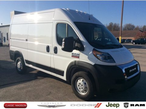 Bright White Ram ProMaster 1500 High Roof Cargo Van.  Click to enlarge.