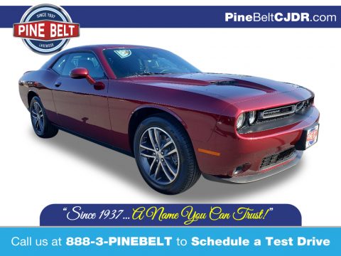 Octane Red Pearl Dodge Challenger SXT AWD.  Click to enlarge.