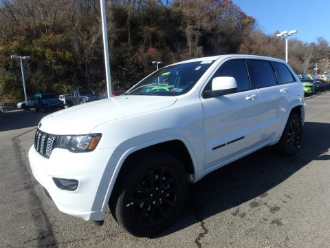 Bright White Jeep Grand Cherokee Altitude 4x4.  Click to enlarge.