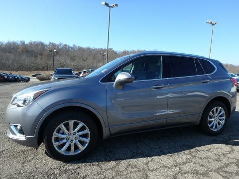 Satin Steel Metallic Buick Envision Essence AWD.  Click to enlarge.