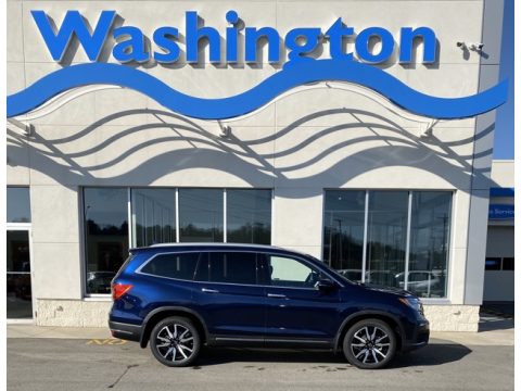 Obsidian Blue Pearl Honda Pilot Touring AWD.  Click to enlarge.