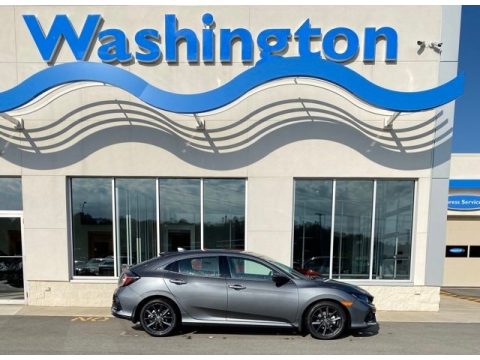 Polished Metal Metallic Honda Civic EX Hatchback.  Click to enlarge.