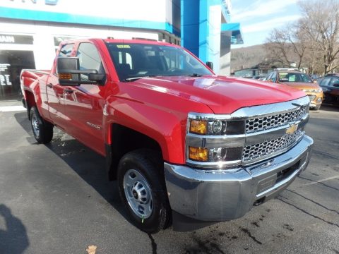 Red Hot Chevrolet Silverado 2500HD Work Truck Double Cab 4WD.  Click to enlarge.