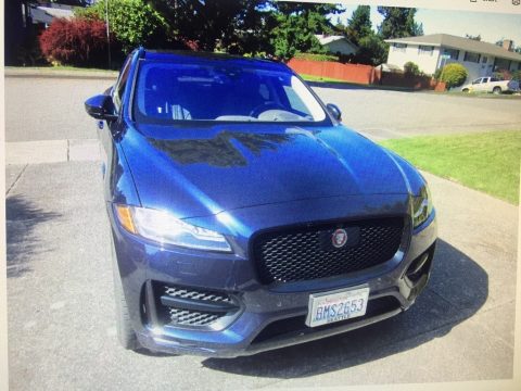 Loire Blue Metallic Jaguar F-PACE R-Sport AWD.  Click to enlarge.