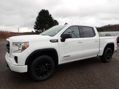 Summit White GMC Sierra 1500 Elevation Crew Cab 4WD.  Click to enlarge.