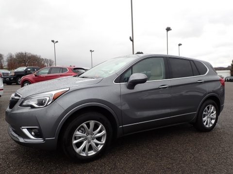 Satin Steel Metallic Buick Envision Preferred AWD.  Click to enlarge.