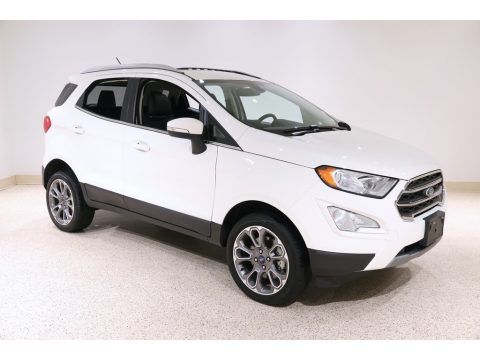 White Platinum Metallic Ford EcoSport Titanium 4WD.  Click to enlarge.