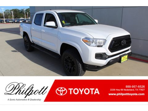 Super White Toyota Tacoma TSS Off Road Double Cab 4x4.  Click to enlarge.