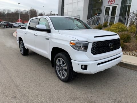 Super White Toyota Tundra Platinum CrewMax 4x4.  Click to enlarge.