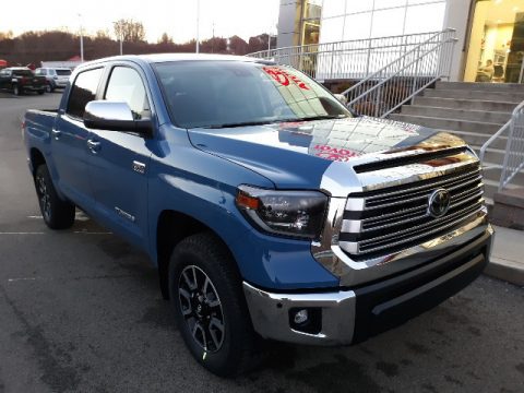 Cavalry Blue Toyota Tundra Limited CrewMax 4x4.  Click to enlarge.