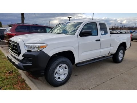 Super White Toyota Tacoma SR Access Cab 4x4.  Click to enlarge.