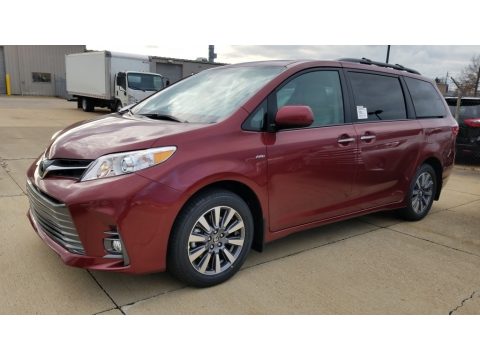 Salsa Red Pearl Toyota Sienna XLE AWD.  Click to enlarge.