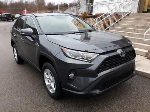 Magnetic Gray Metallic Toyota RAV4 XLE AWD Hybrid.  Click to enlarge.