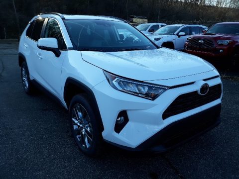 Super White Toyota RAV4 XLE Premium AWD.  Click to enlarge.