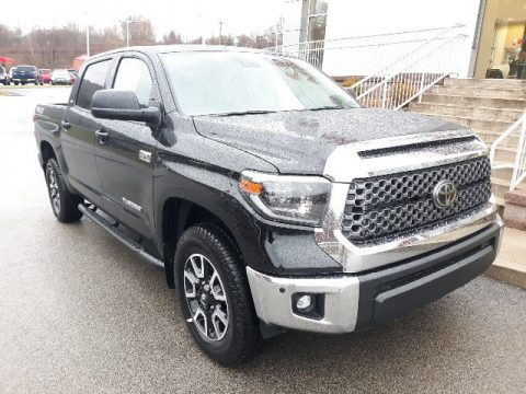 Midnight Black Metallic Toyota Tundra SR5 CrewMax 4x4.  Click to enlarge.