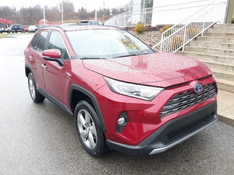 Ruby Flare Pearl Toyota RAV4 Limited AWD Hybrid.  Click to enlarge.