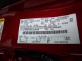 Ford Color Code D4 Rapid Red #12