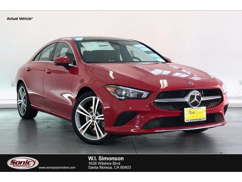 Jupiter Red Mercedes-Benz CLA 250 Coupe.  Click to enlarge.