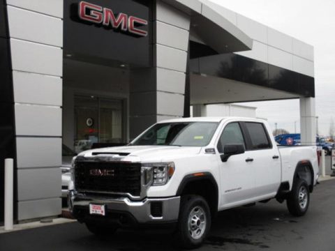 Summit White GMC Sierra 2500HD Crew Cab 4WD.  Click to enlarge.