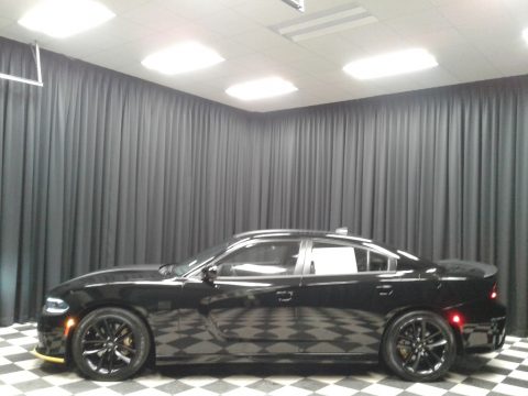 Pitch Black Dodge Charger Scat Pack Stars & Stripes Edition.  Click to enlarge.