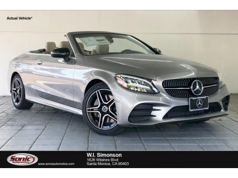Mojave Silver Metallic Mercedes-Benz C 300 Cabriolet.  Click to enlarge.