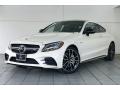 Front 3/4 View of 2020 Mercedes-Benz C AMG 43 4Matic Coupe #12