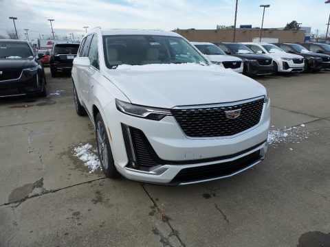 Crystal White Tricoat Cadillac XT6 Premium Luxury.  Click to enlarge.