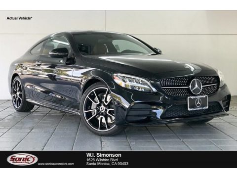 Black Mercedes-Benz C 300 Coupe.  Click to enlarge.